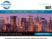 Tablet Screenshot of bluestonebrokerage.com